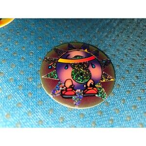 Vintage 1990s POG 8 Ball Shoes Headband Sitting HTF RARE Game Shiny Chrome Foil